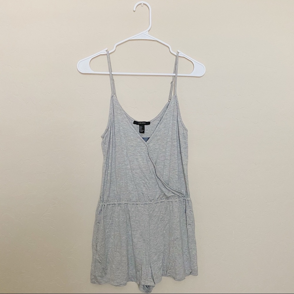 NWT Forever 21 Gray Romper